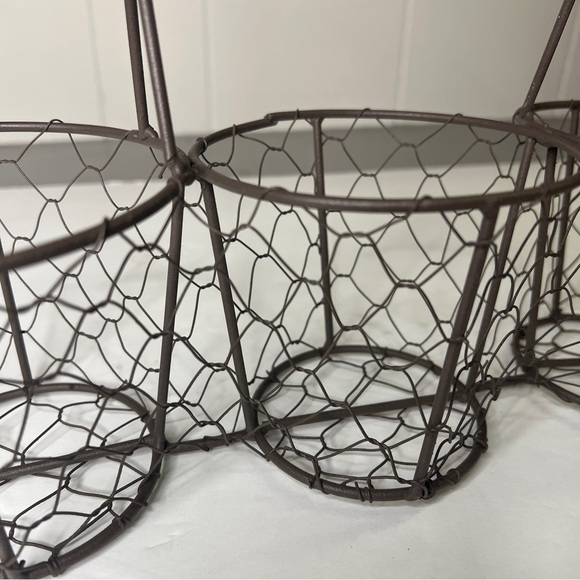 Vintage Wireware 3 Caddy Or Condiments Holder With Handle - Picture 4 of 8